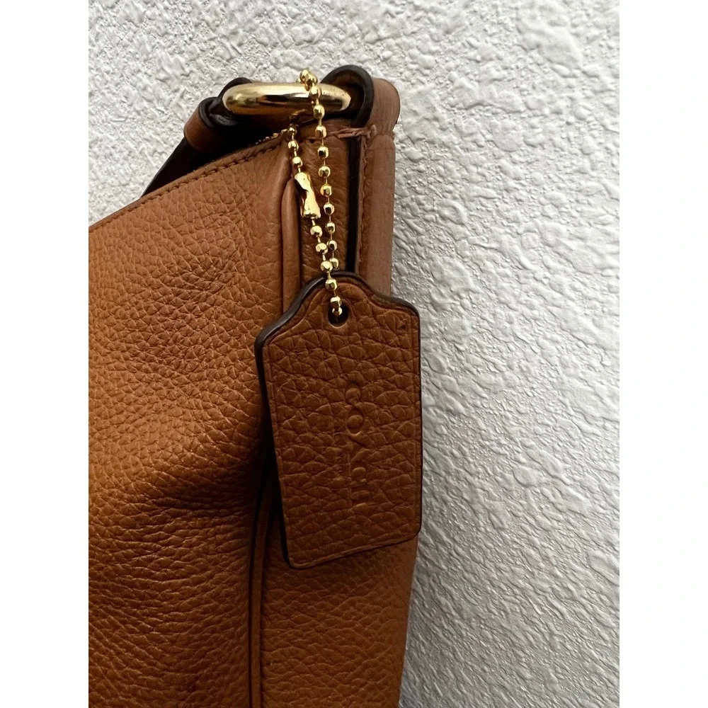 Coach Shay Crossbody Bag Saddle Tan Pebble Leather Gold Hardware C1648 Versatile